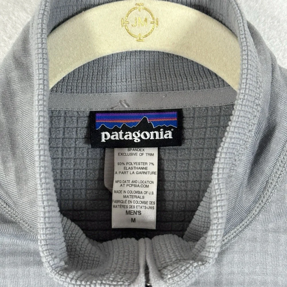 Patagonia R1 Pullover Jacket‎ Men Medium 1/2 Zip Waffle Grid Fleece Regulator